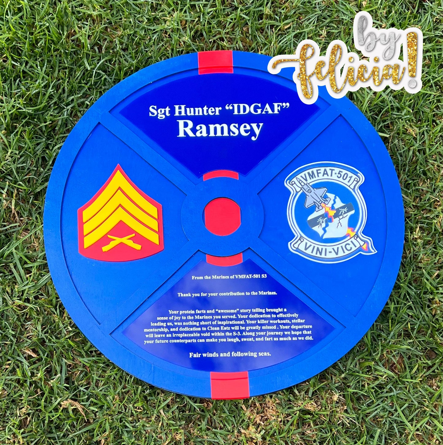 Marine corps plaque, Marine Corps retirement gift,  marine corps gift, Weight plaque, Marine retirement, Marine retired, USMC License 286-23