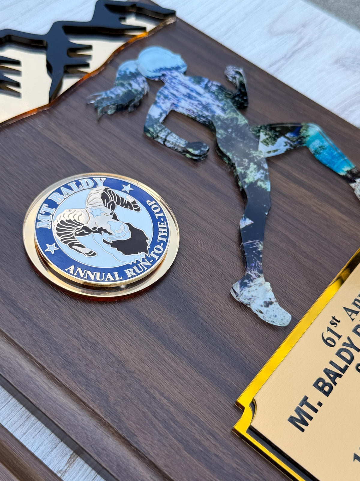 Runner Trophy, Runner award custom , Custum award trophy, Race award plaque, Award plaque custom, Awards and trophies, 1st place award