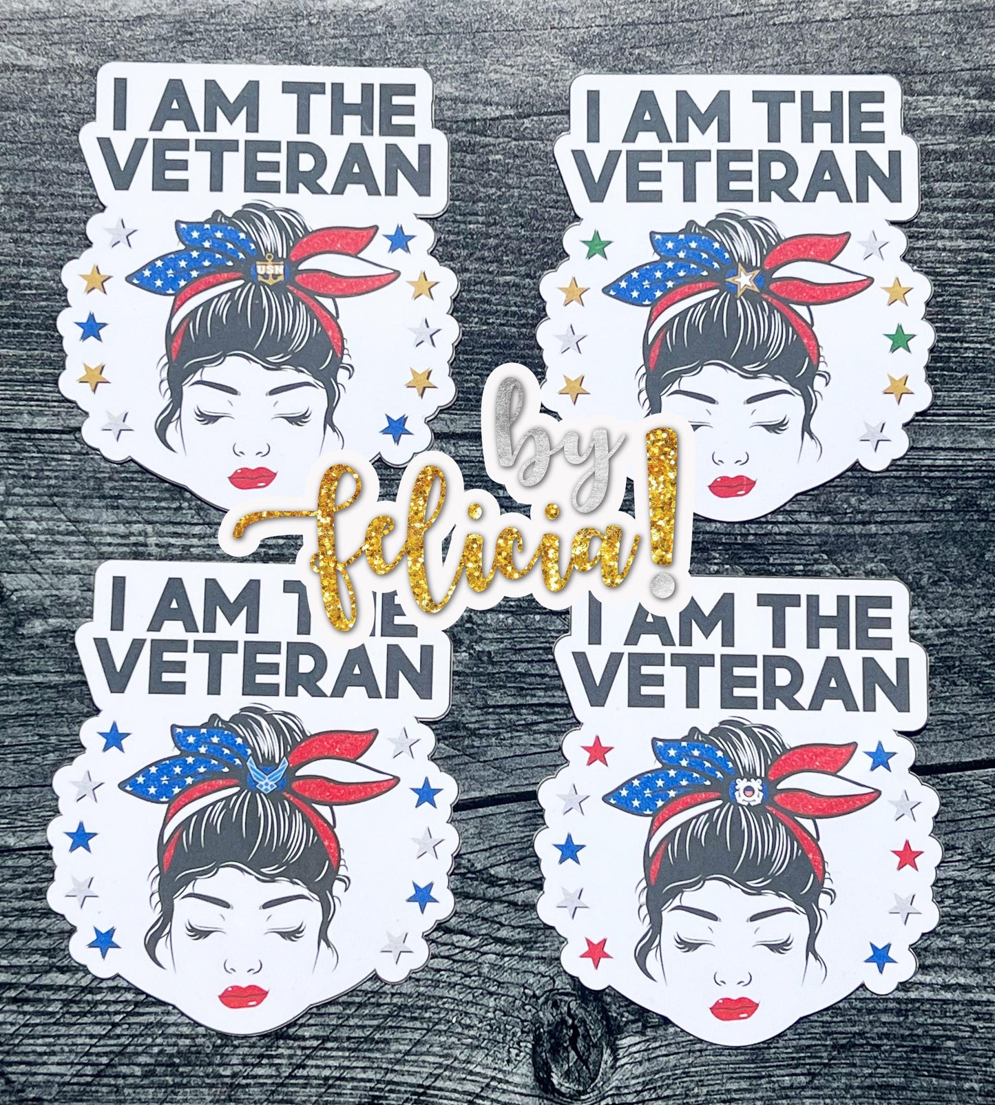 ARMY Female Veteran Waterproof Sticker: Military Pride Decal