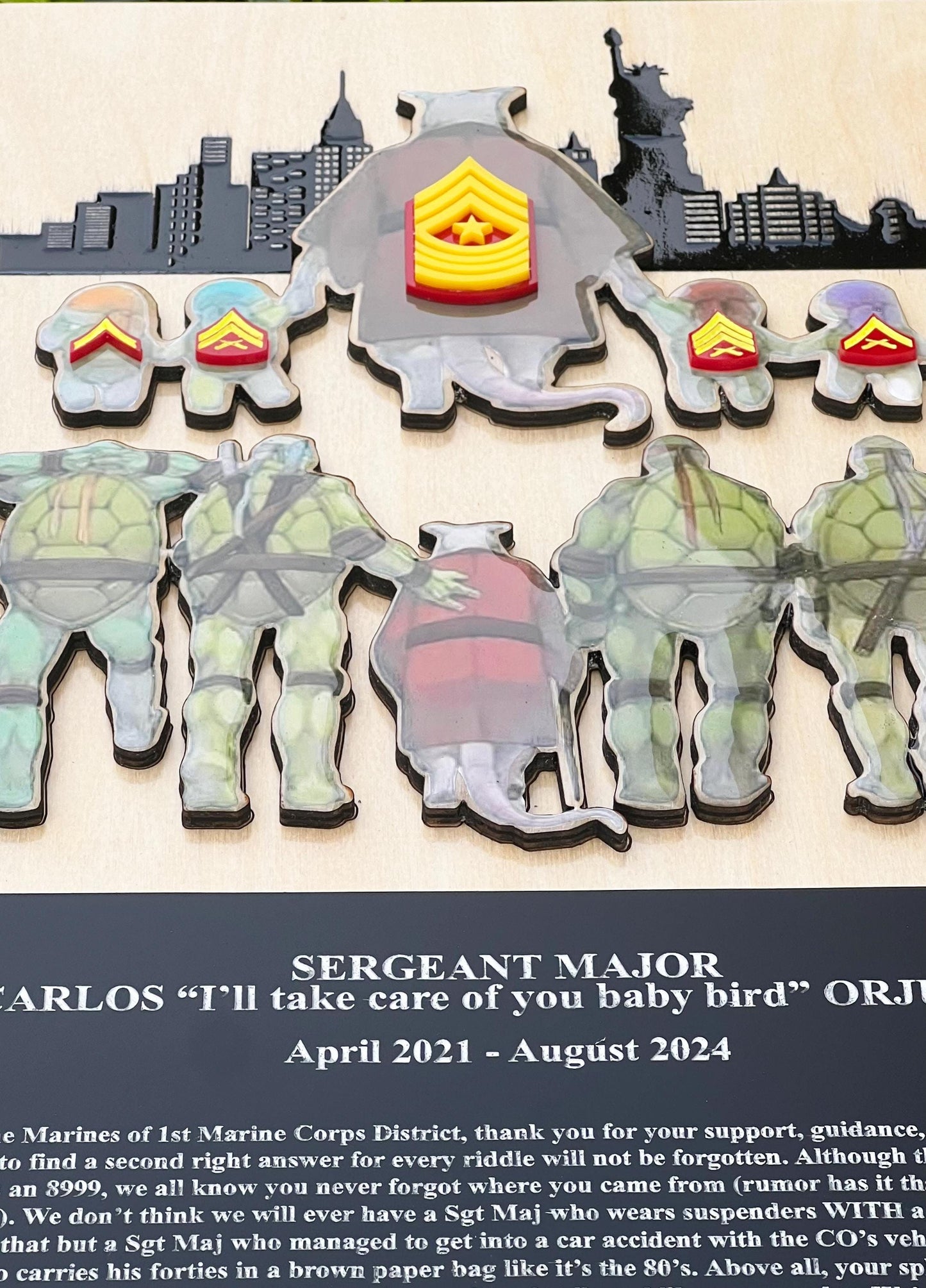 Marine corps plaques, Marine Corps retirement gift,  marine corps gift, USMC plaque, Marine retirement, Marine retired, USMC License #286-23