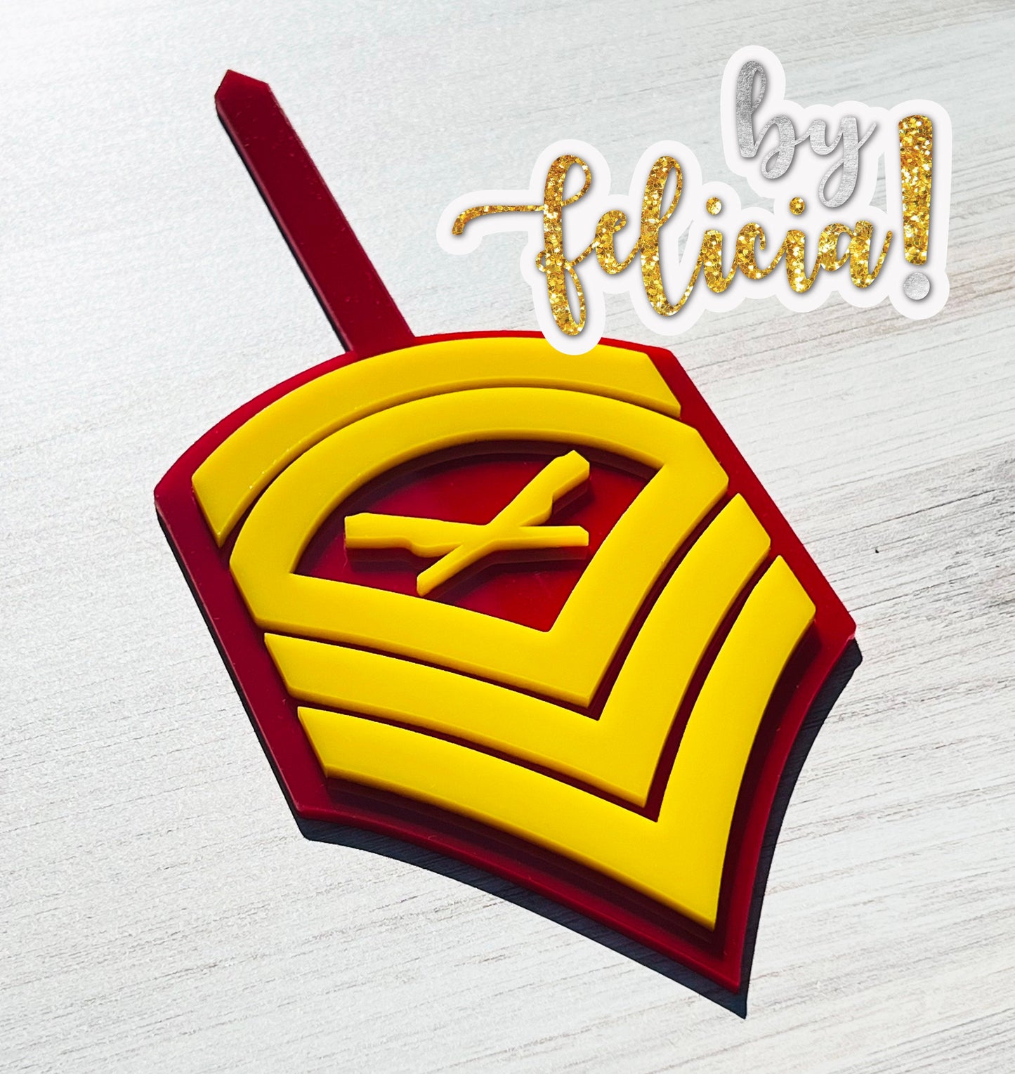 Marine Corps rank Cake Topper | USMC Cake Topper | Marine Corps Birthday | Marines Party Supplies | Marine Corps Ball | USMC License #286-23