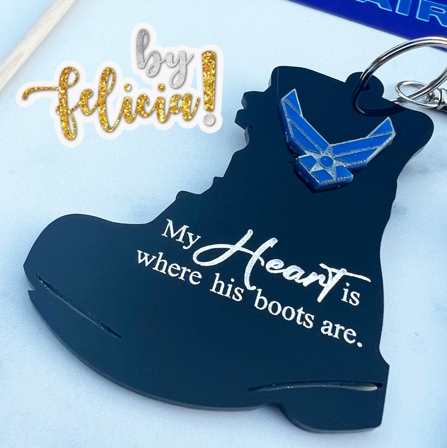 Air Force gifts, Air Force key chain, Air Force keychain, Air Force graduation, Air Force boot camp, Proud Air Force Mom, USAF going away