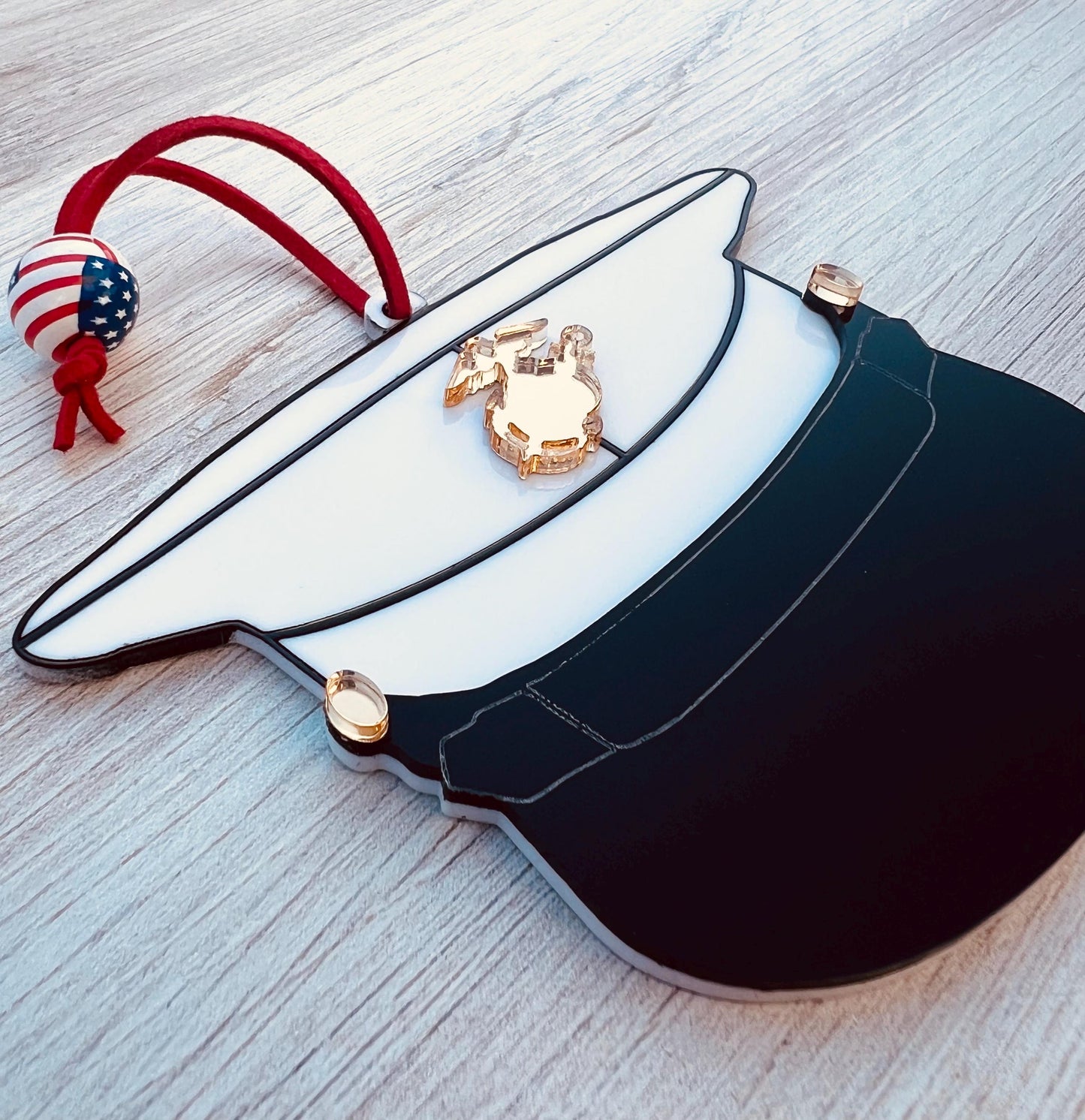USMC Dress Blues Cover Ornament: Marine Corps Gift, USMC License #286-23