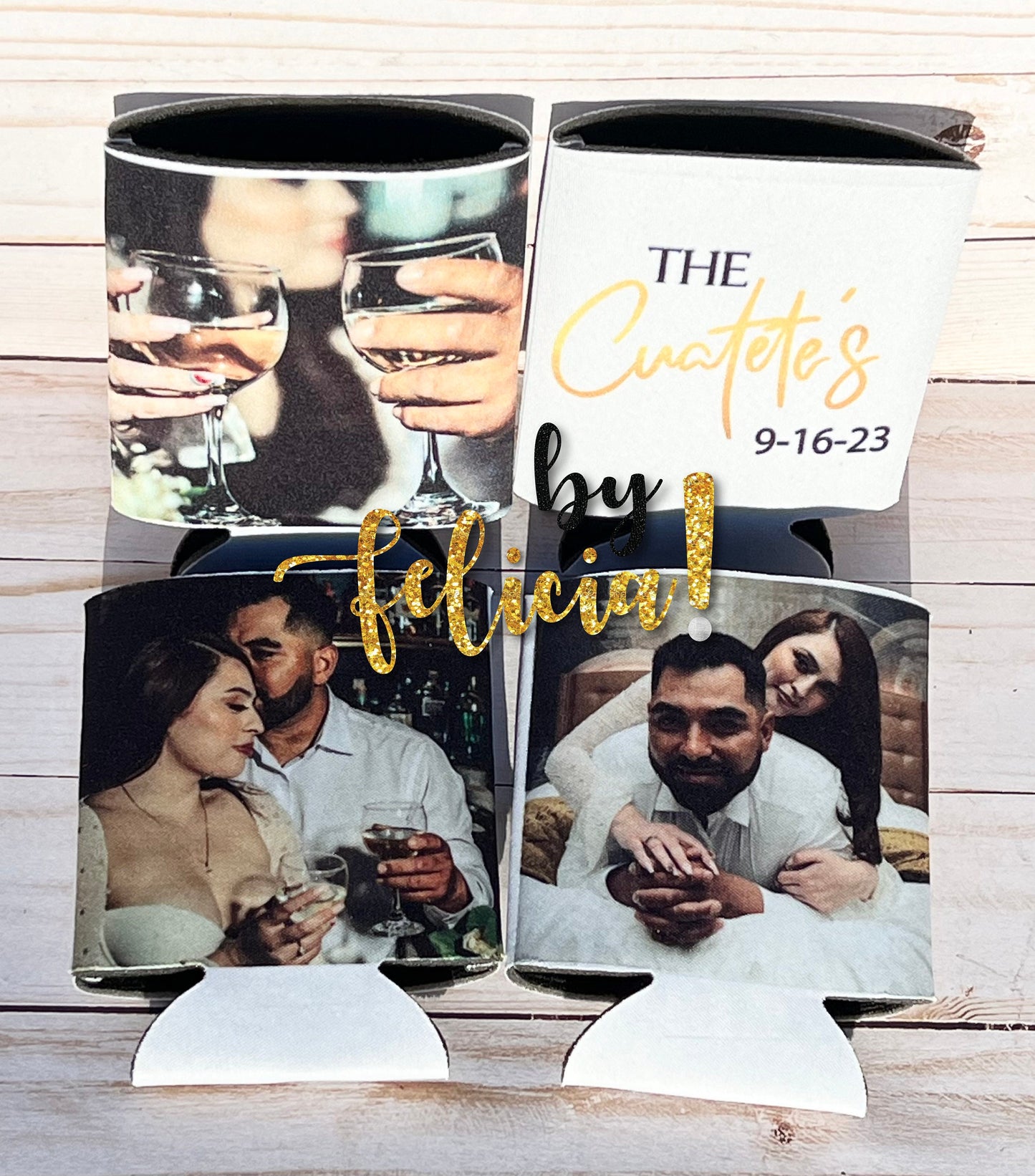 Wedding Can Cooler Holder, Custom Can Holder, Slim Can Holder, Personalized can holder, Seltzer can holder