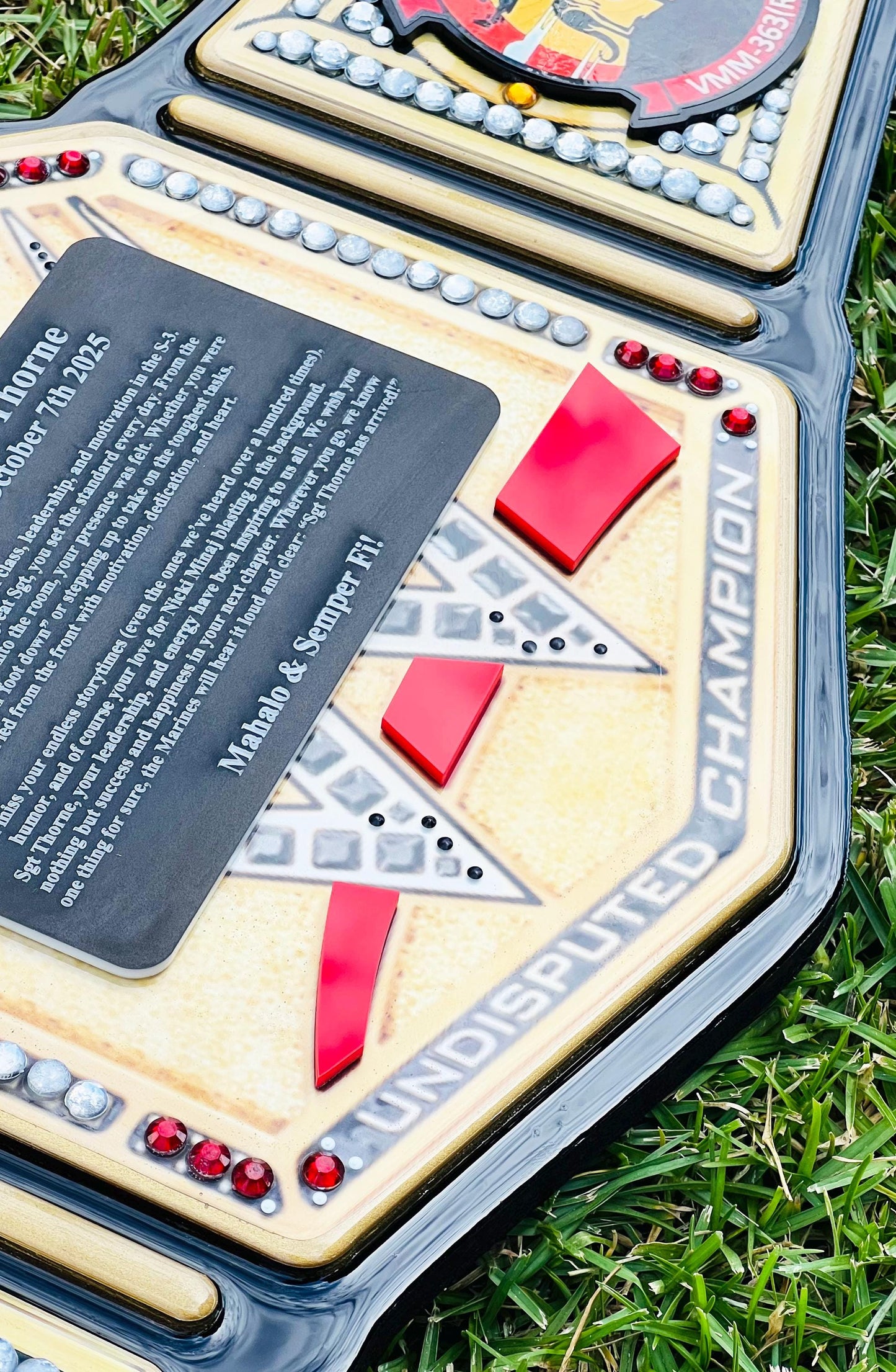 Handmade Marine Corps Retirement Plaque: USMC Veteran Gift