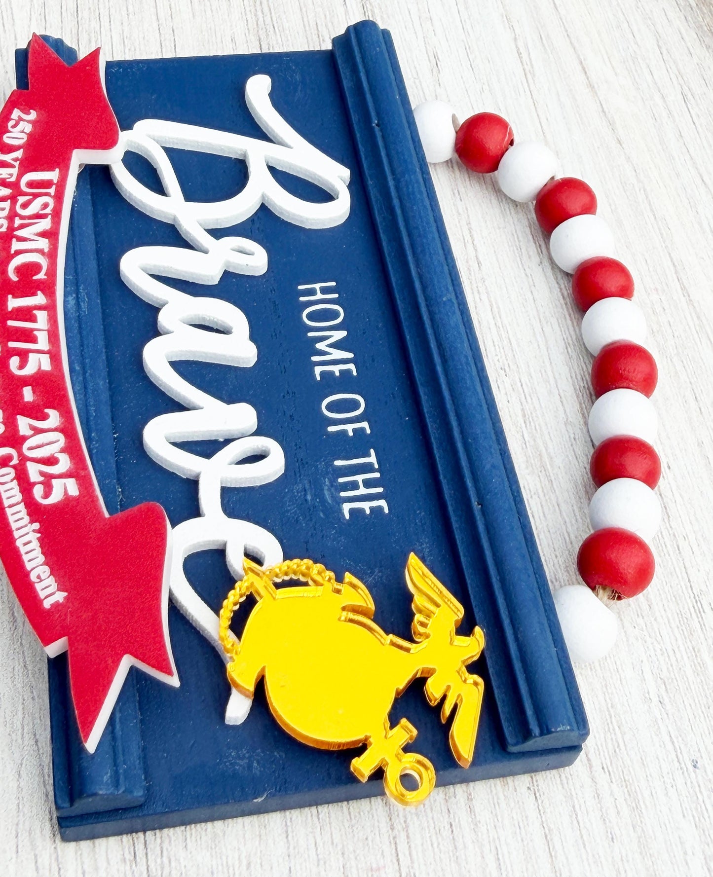 250th Marine Corps birthday | Marine Corps ornament | USMC Ornament | Marine Corps Gifts | USMC Gifts | Military Ornament | USMC Lic #286-23