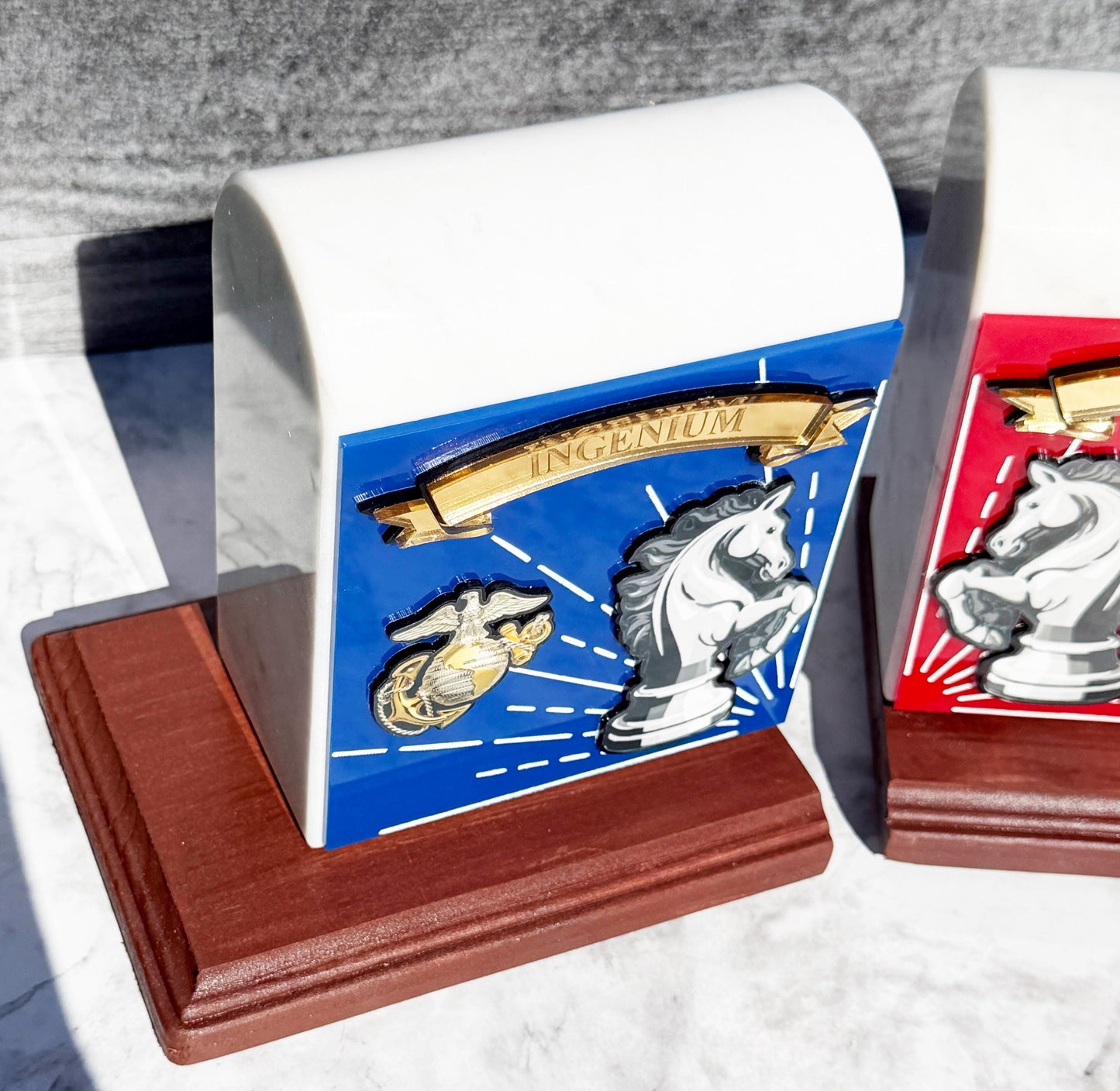 Marine corps plaques, Marine Corps retirement gift,  Marble bookends, USMC plaque, Marine retirement, Marine retired, USMC License #286-23