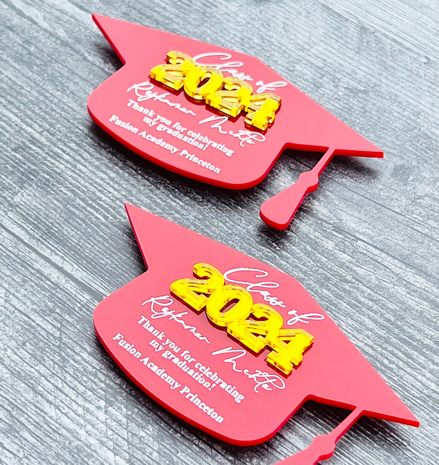 Personalized Graduation Magnet Favors: Acrylic Class of 2024