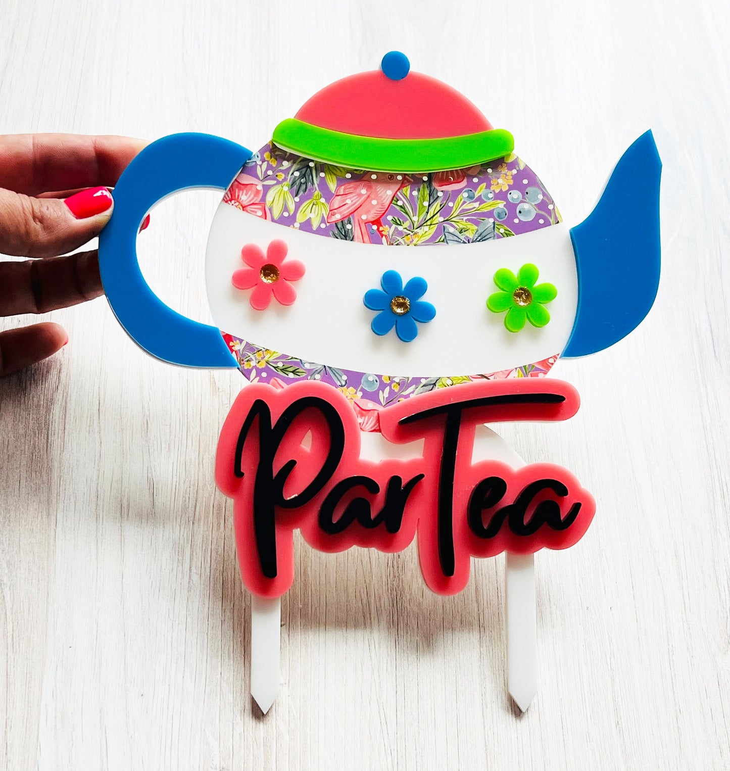 Tea Party decorations, Partea Time, Tea Party cake topper, Tea party birthday party, Tea Party bridal shower, Tea party birthday decor,