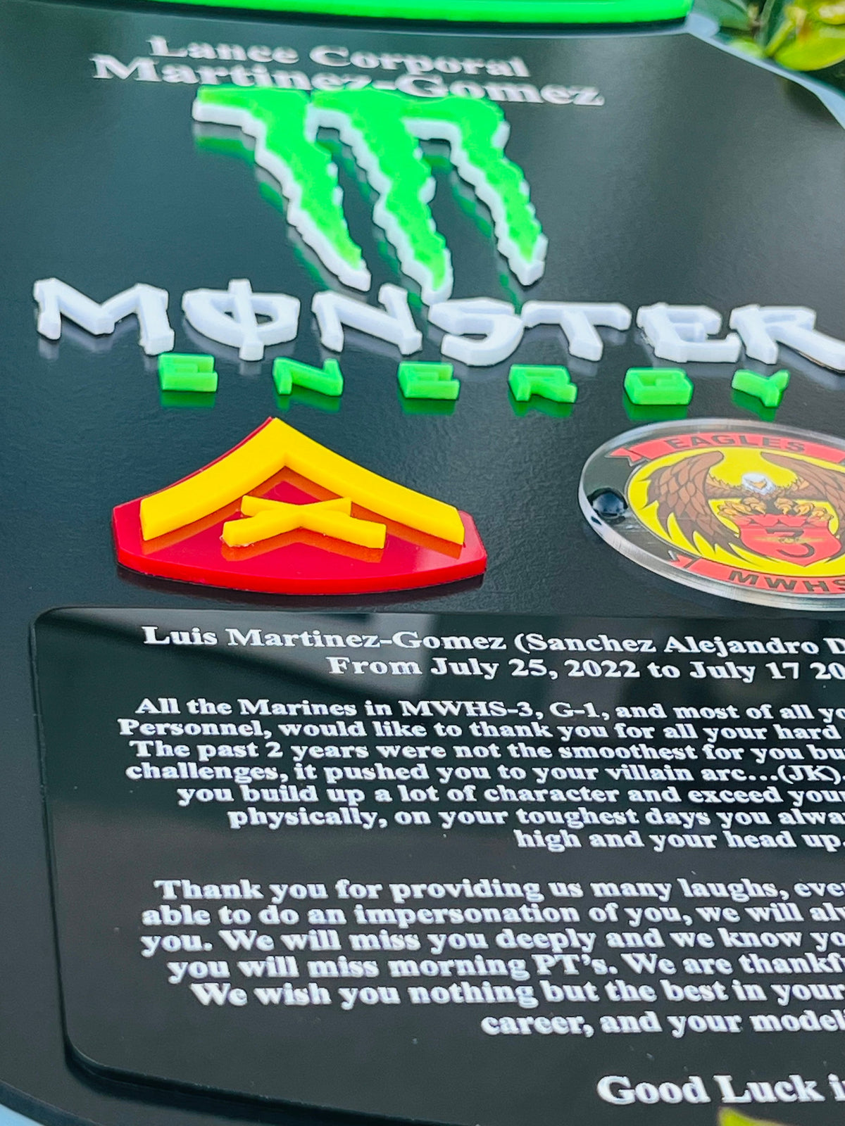 Marine corps plaques, Marine Corps retirement gift,  marine corps gift, USMC plaque, Marine retirement, Marine retired, USMC License #286-23