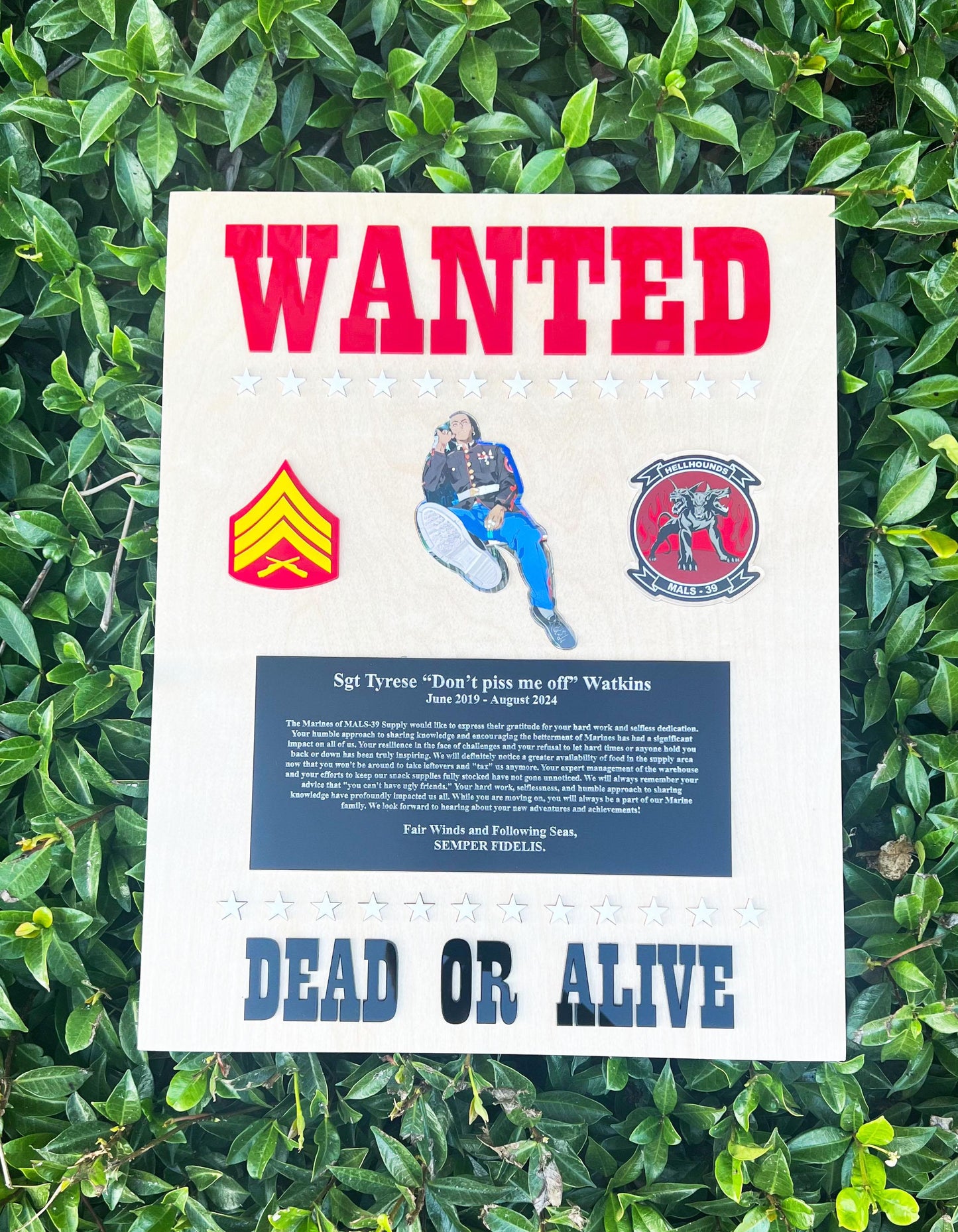 Marine corps plaques, Marine Corps retirement gift,  marine corps gift, USMC plaque, Marine retirement, Marine retired, USMC License #286-23
