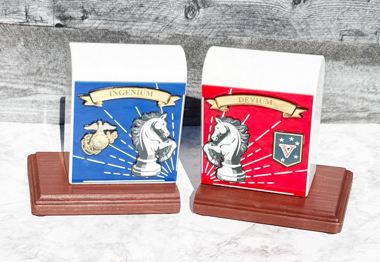 Marine corps plaques, Marine Corps retirement gift,  Marble bookends, USMC plaque, Marine retirement, Marine retired, USMC License #286-23