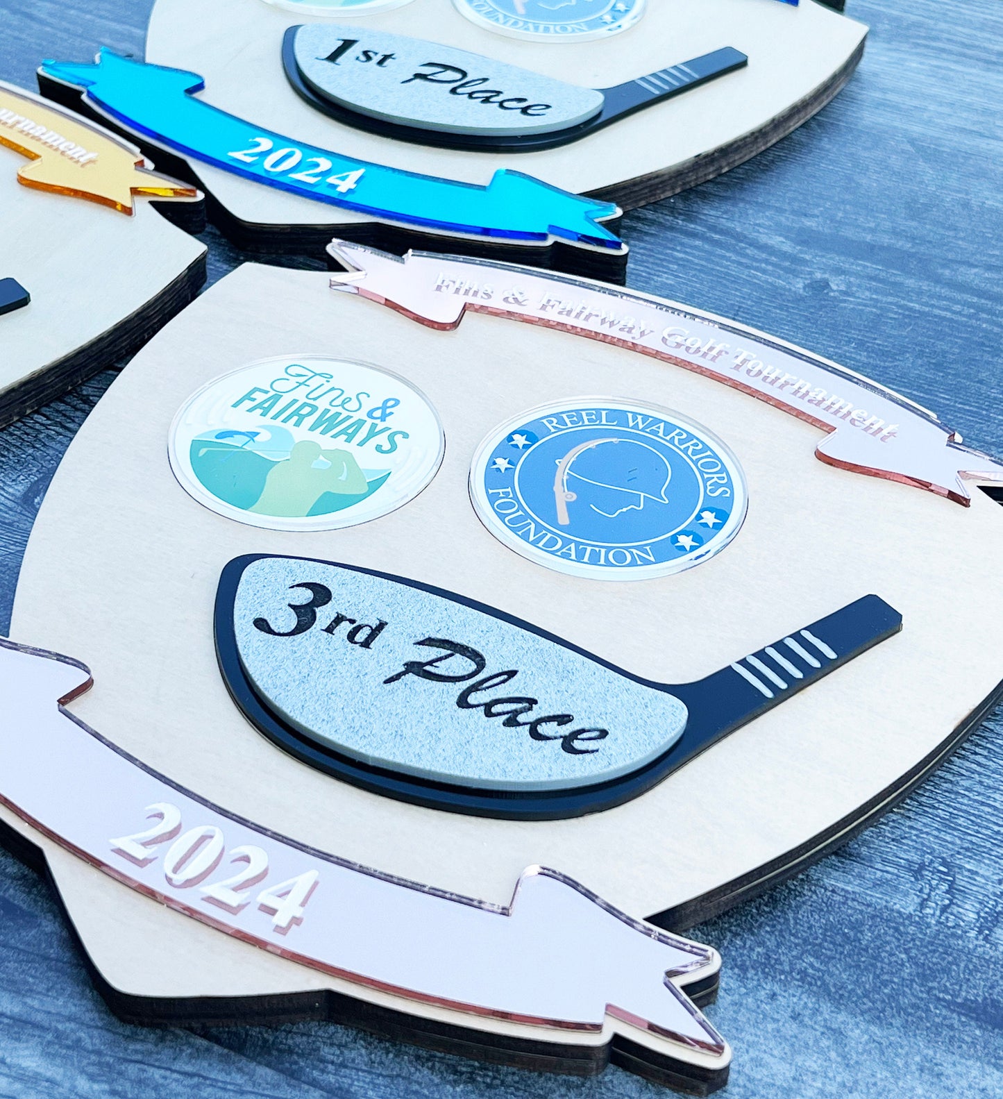 Golf tournament plaques, Golf tournament gift,  Golf Awards, Golf trophy, Winner trophy, Winner plaque, Golf sign, Military Plaques