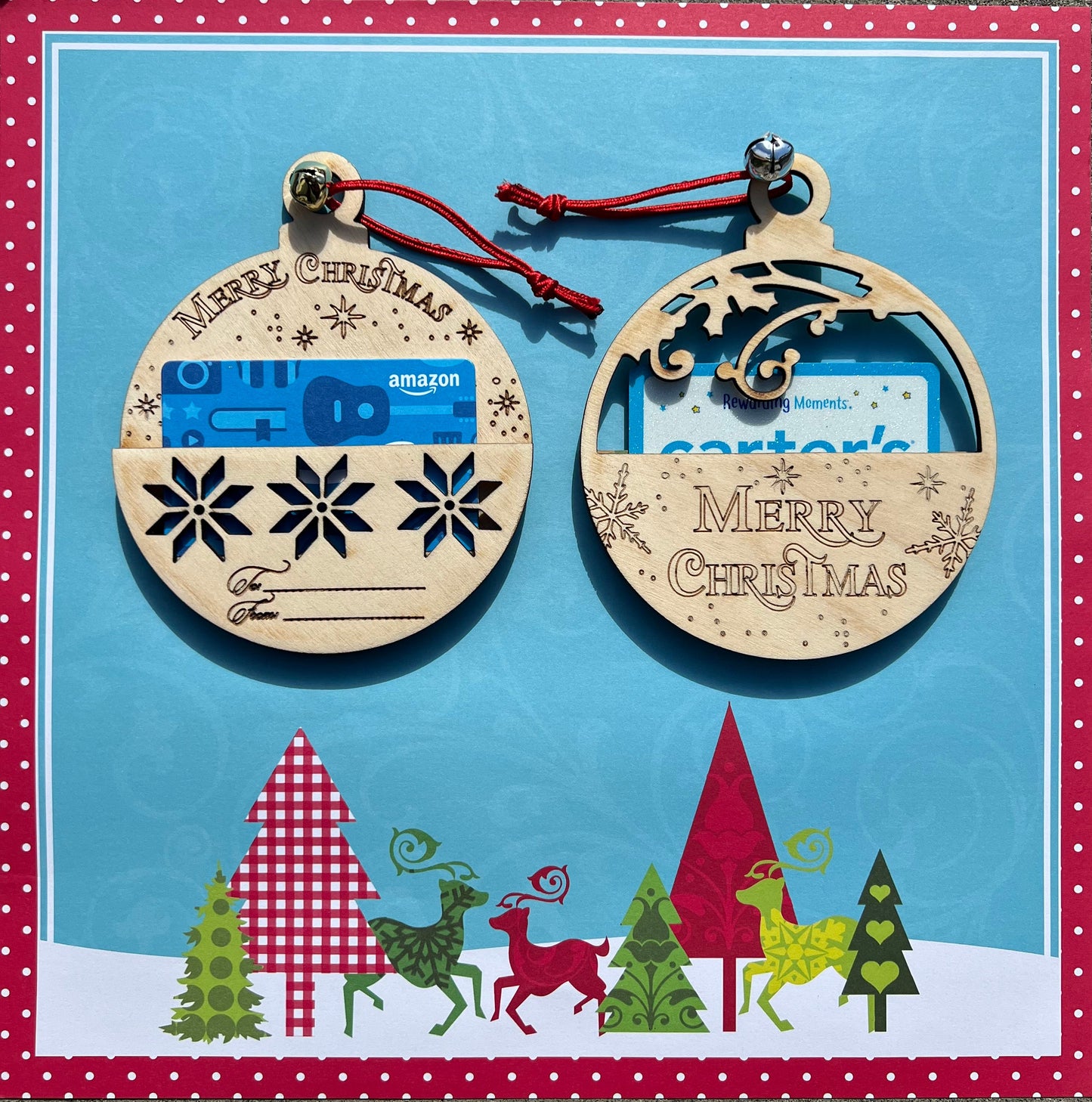 Gift Card Holder Christmas, Christmas Gift Card Holder, Gift Card Ornament, Gift Card Ornament Holder, Ornament Gift Card Holder,