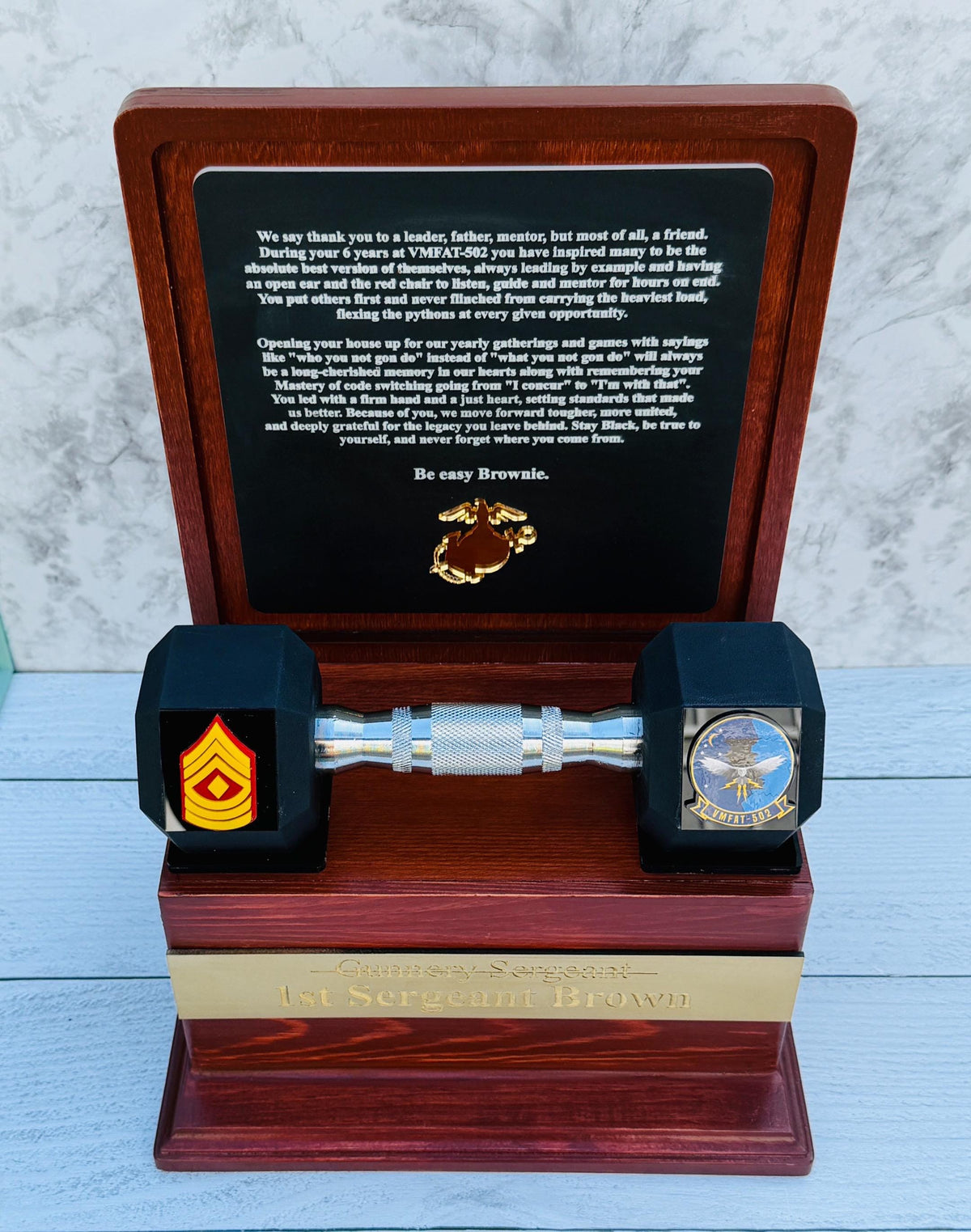 Marine corps plaques, Marine Corps retirement gift,  marine corps gift, USMC plaque, Marine retirement, Marine retired, USMC License #286-23