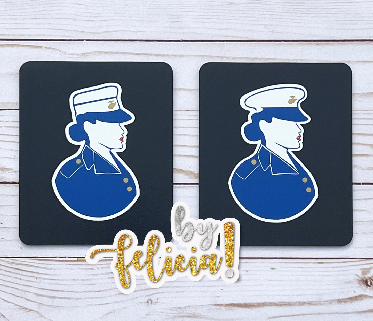 Women Marines Vinyl Decal: USMC Car, Laptop, Tumbler, USMC License #286-23