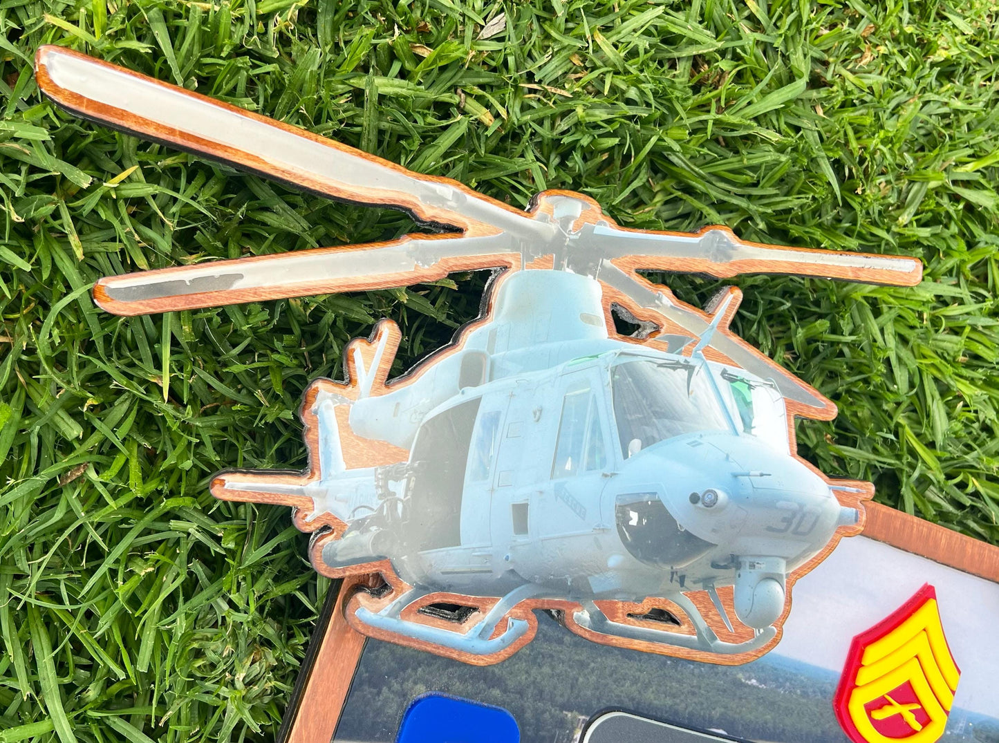 Helicopter plaque, Marine Corps retirement gift, marine corps gift, USMC plaque, Marine retirement, Marine retired, USMC License #286-23
