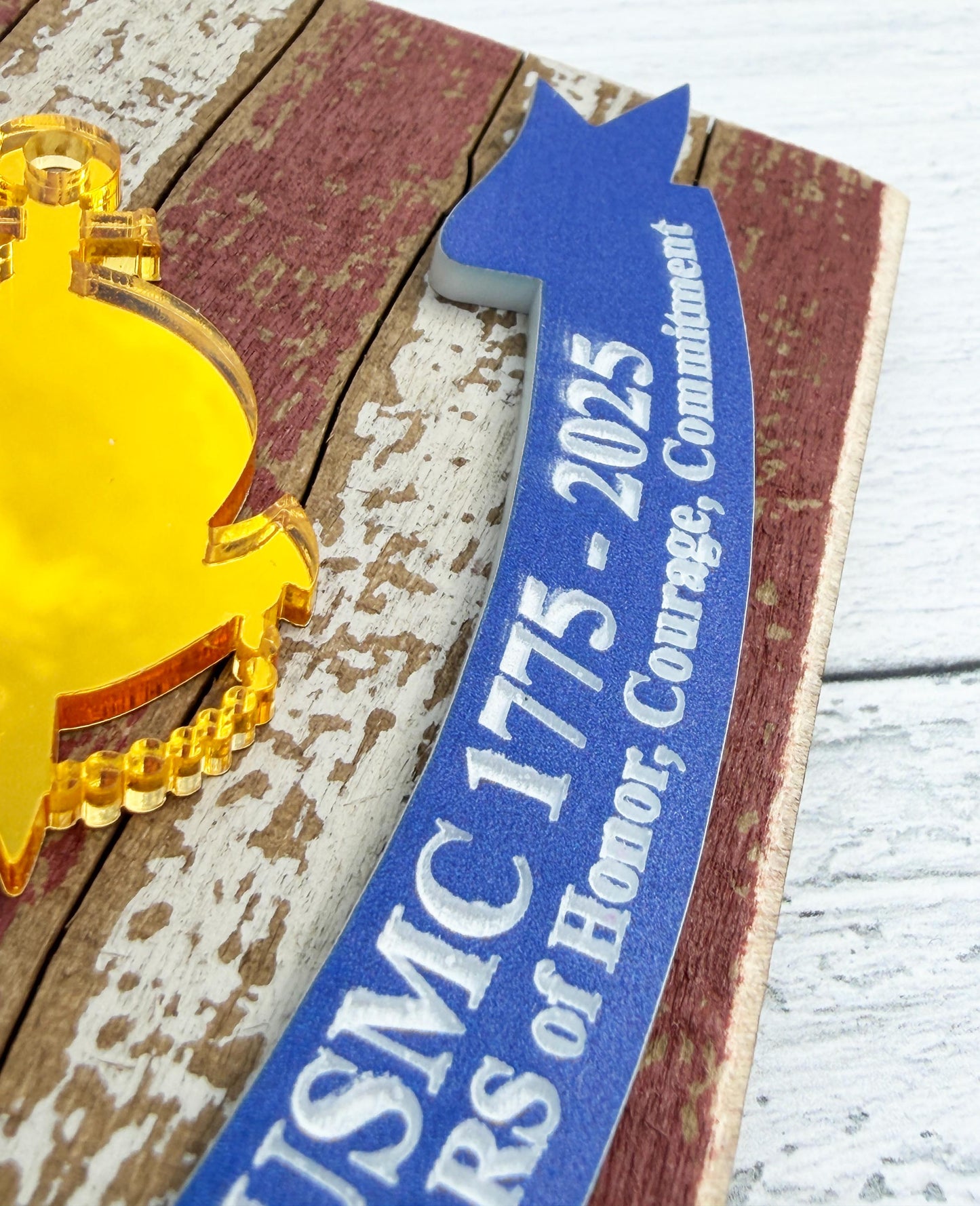 250th Marine Corps birthday | Marine Corps ornament | USMC Ornament | Marine Corps Gifts | USMC Gifts | Military Ornament | USMC Lic #286-23