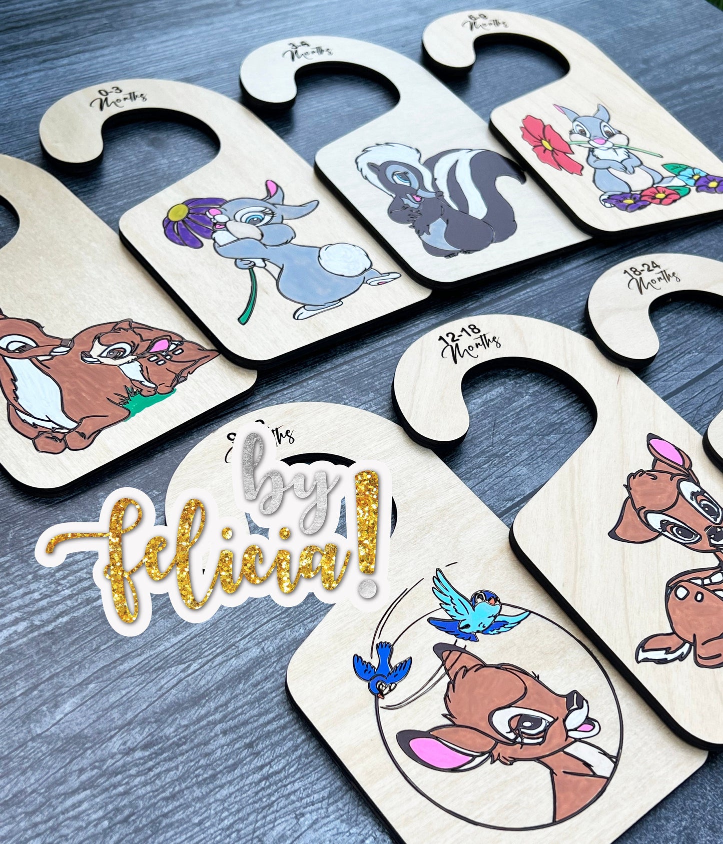 Newborn Baby Clothes Closet Dividers, Wooden Size Markers for Babies, Baby Gift, Organize Babies Closet New Mom Baby Shower Gift