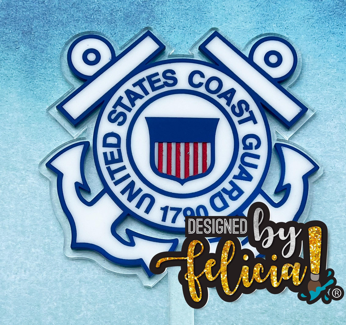 Coast Guard Cake Topper, Coast Guard party supplies, Coast guard theme party, Coast guard party favors, Coast Guard party ideas, Coast guard