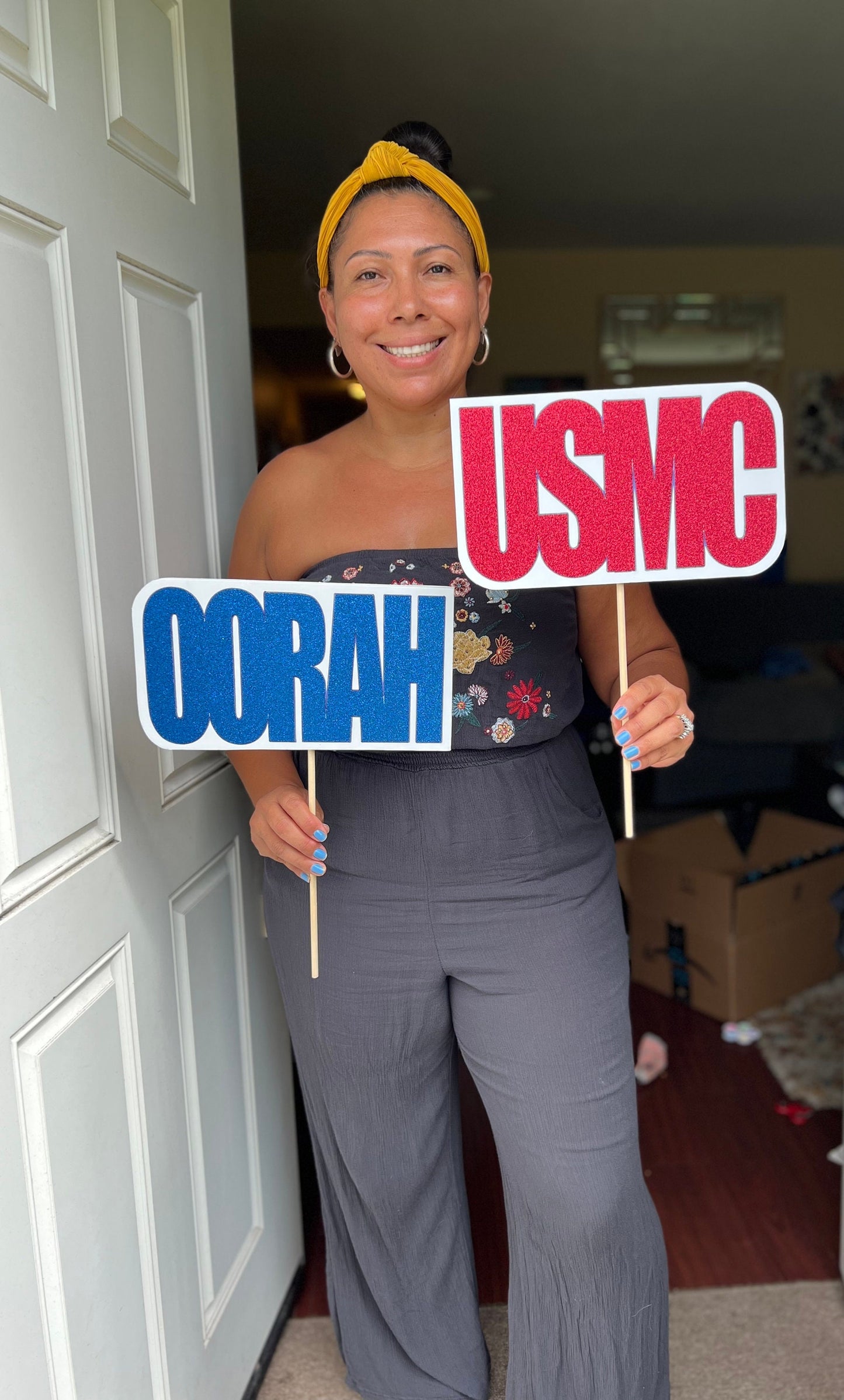 Marine Corps Party Photo Booth Props: USMC Graduation, Ball, Birthday, 250th Marine Corp, USMC License #286-23
