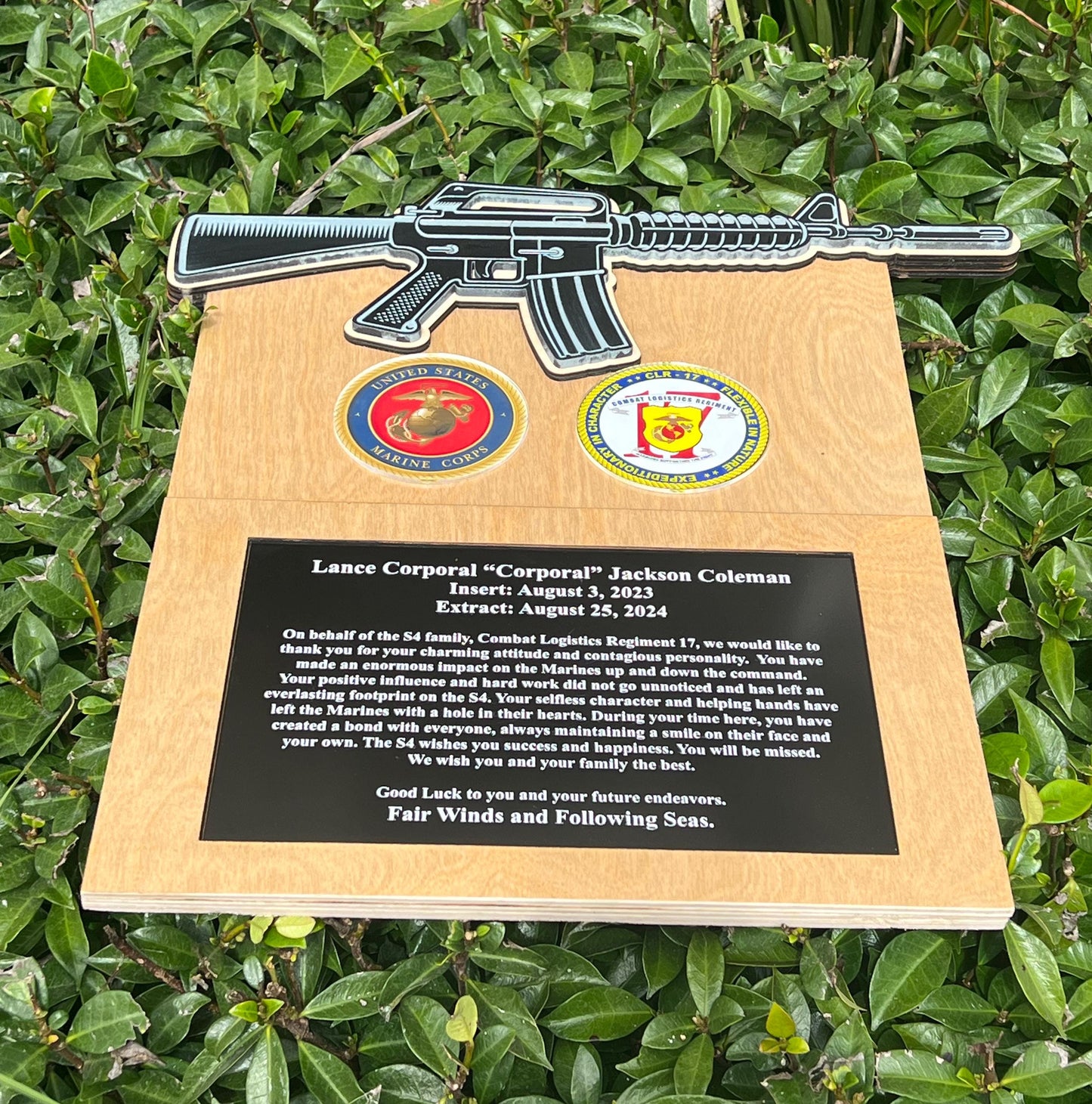 Marine corps plaques, Marine Corps retirement gift,  marine corps gift, USMC plaque, Marine retirement, Marine retired, USMC License #286-23