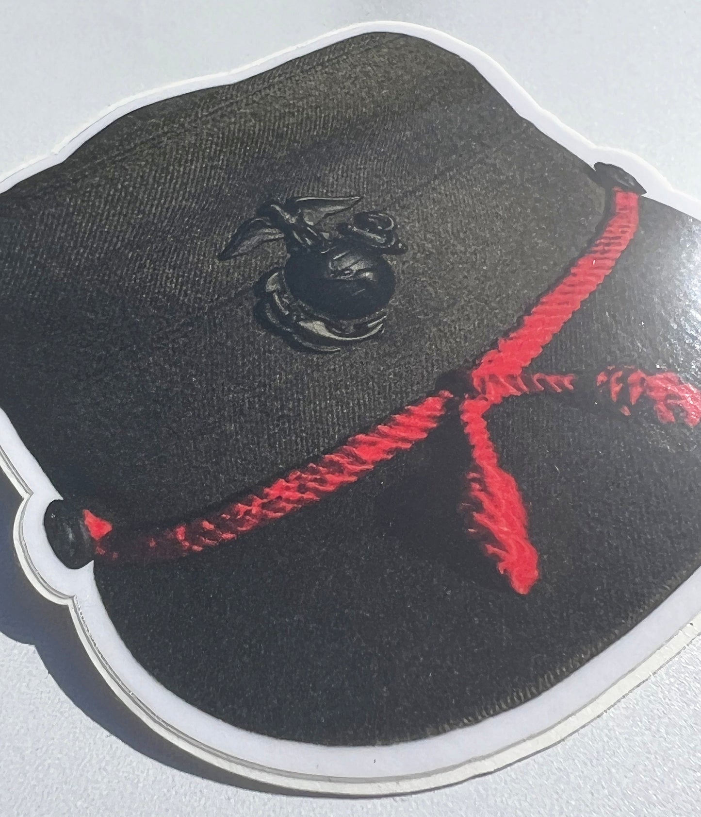 Woman Marine Bucket Cover, USMC Sticker, Women Marine Veteran, Military Stickers, USMC License #286-23
