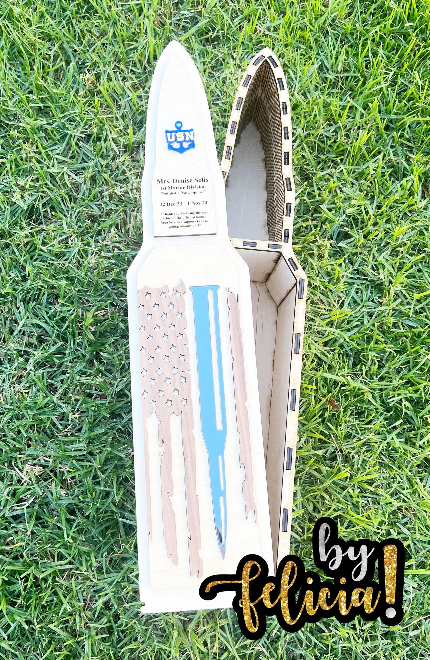Bullet Liquor Box | Marine Corps Gifts | Navy Gifts | Army Gifts | Air Force Gifts | Coast Guard Gift | Military Gifts