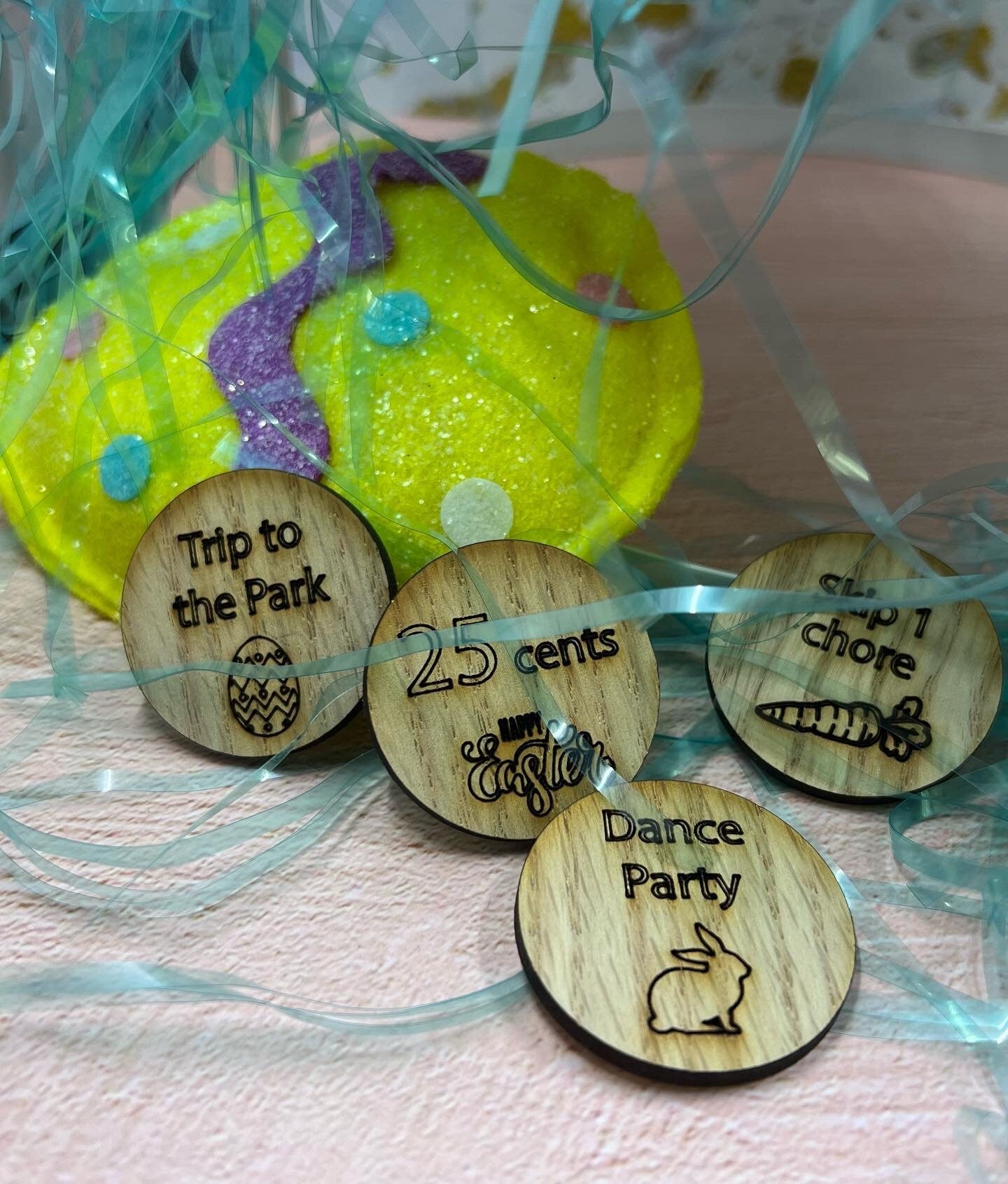 Easter egg tokens, Easter egg coins, Easter egg fillers, Easter basket stuffers, Easter egg tokens for kids, Easter basket stuffers for teen