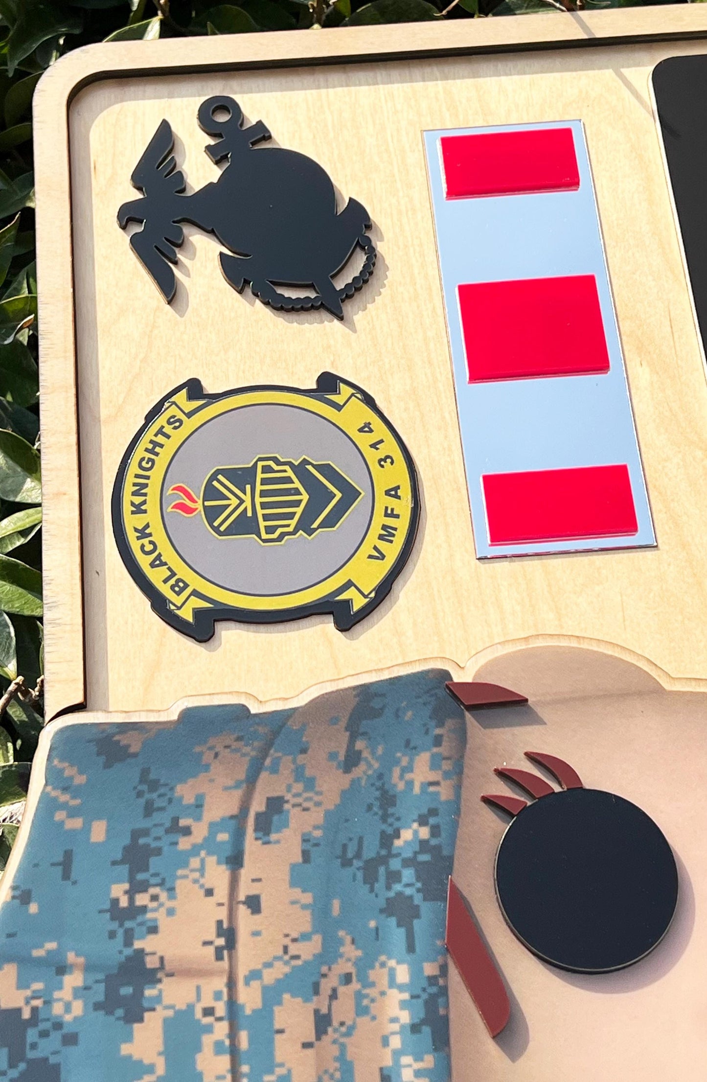 Handmade Marine Corps Retirement Plaque: USMC Gift