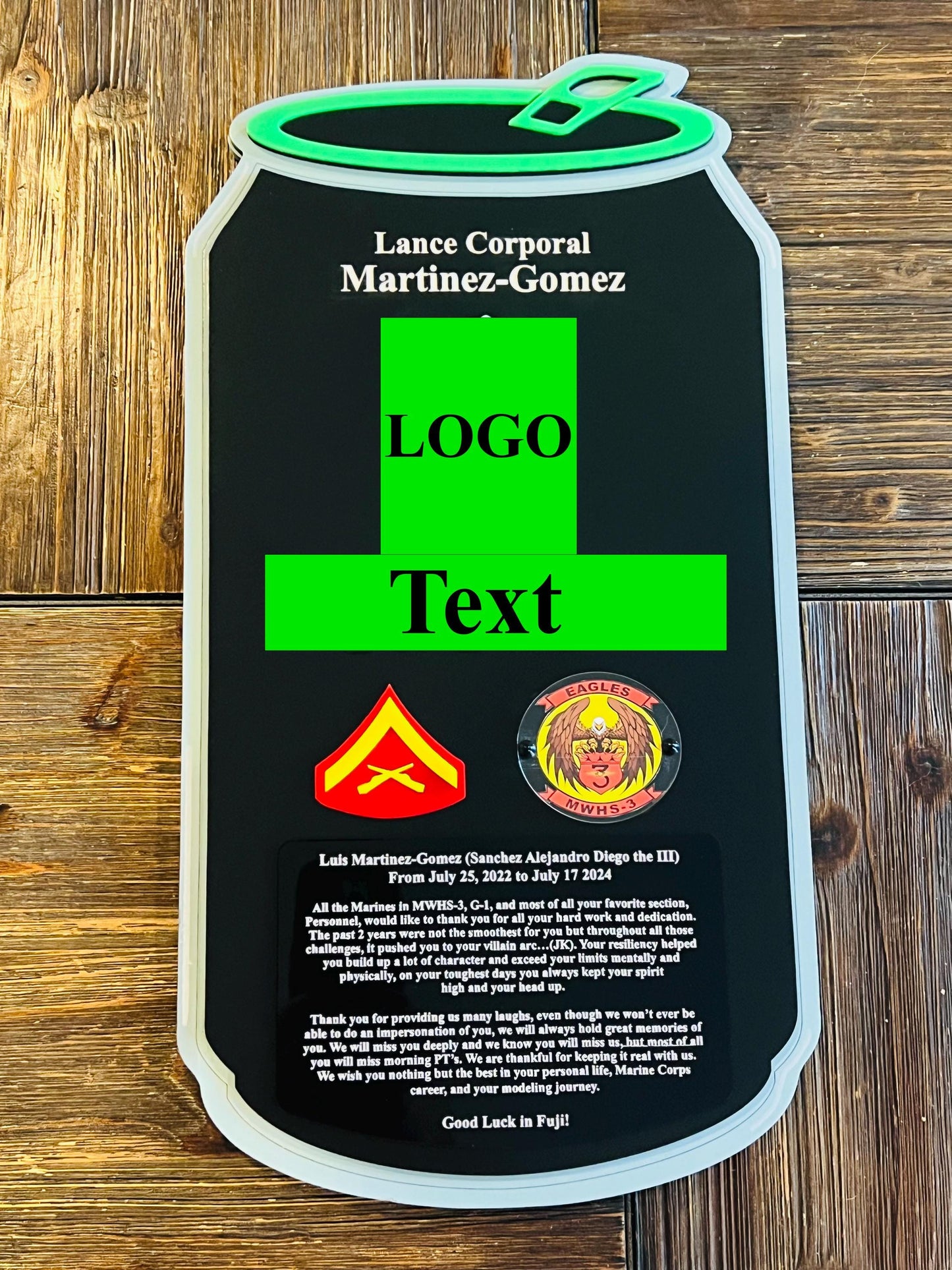Marine corps plaques, Marine Corps retirement gift,  marine corps gift, USMC plaque, Marine retirement, Marine retired, USMC License #286-23