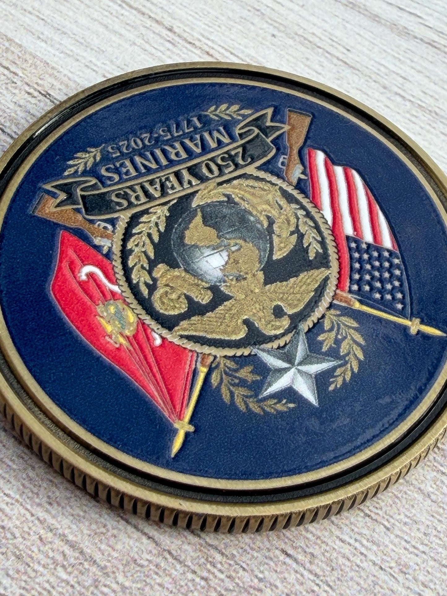 Marines 250th anniversary coin, 250th Marine Corps birthday gifts, 250 years Marine Corps