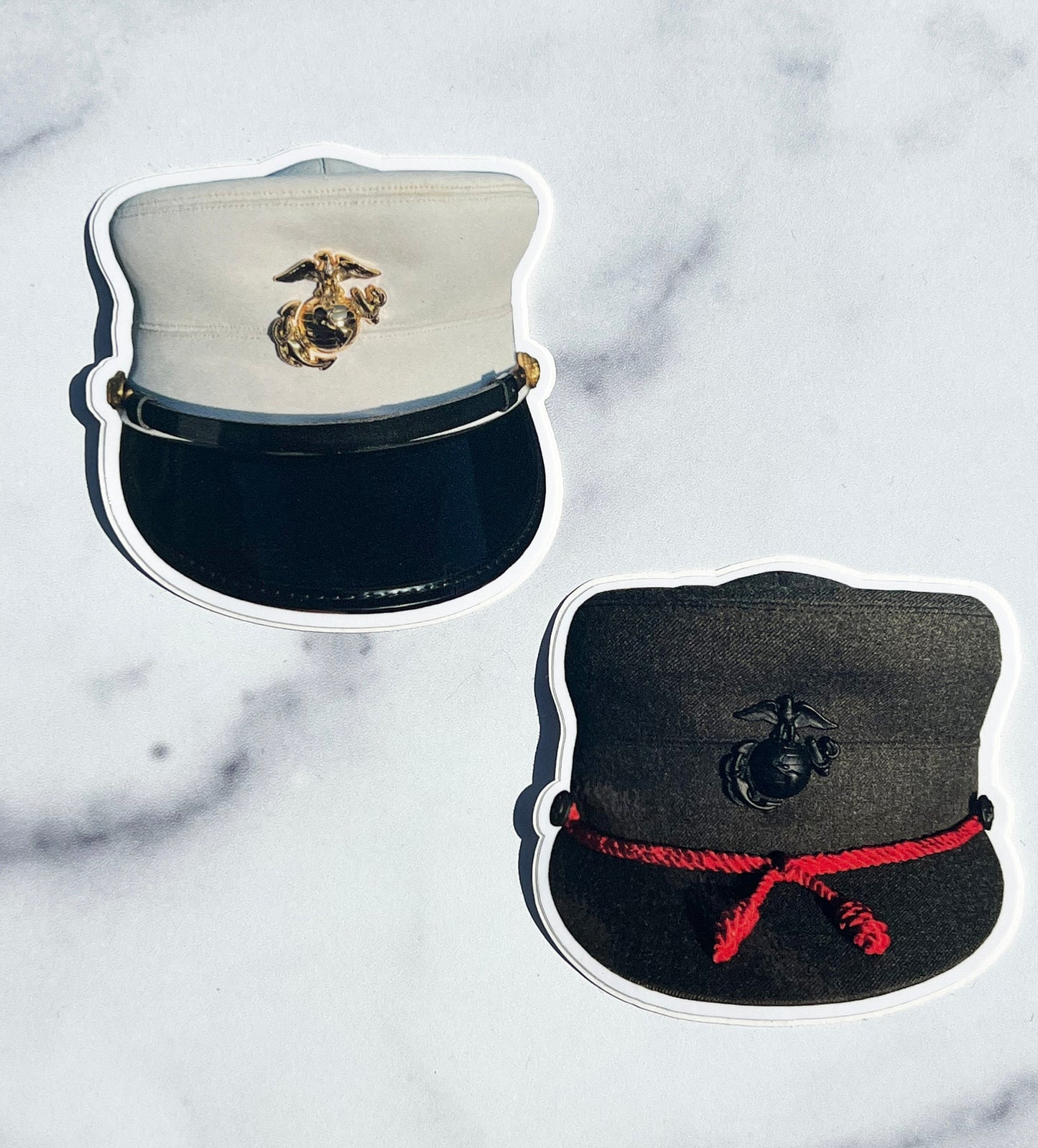 Woman Marine Bucket Cover, USMC Sticker, Women Marine Veteran, Military Stickers, USMC License #286-23