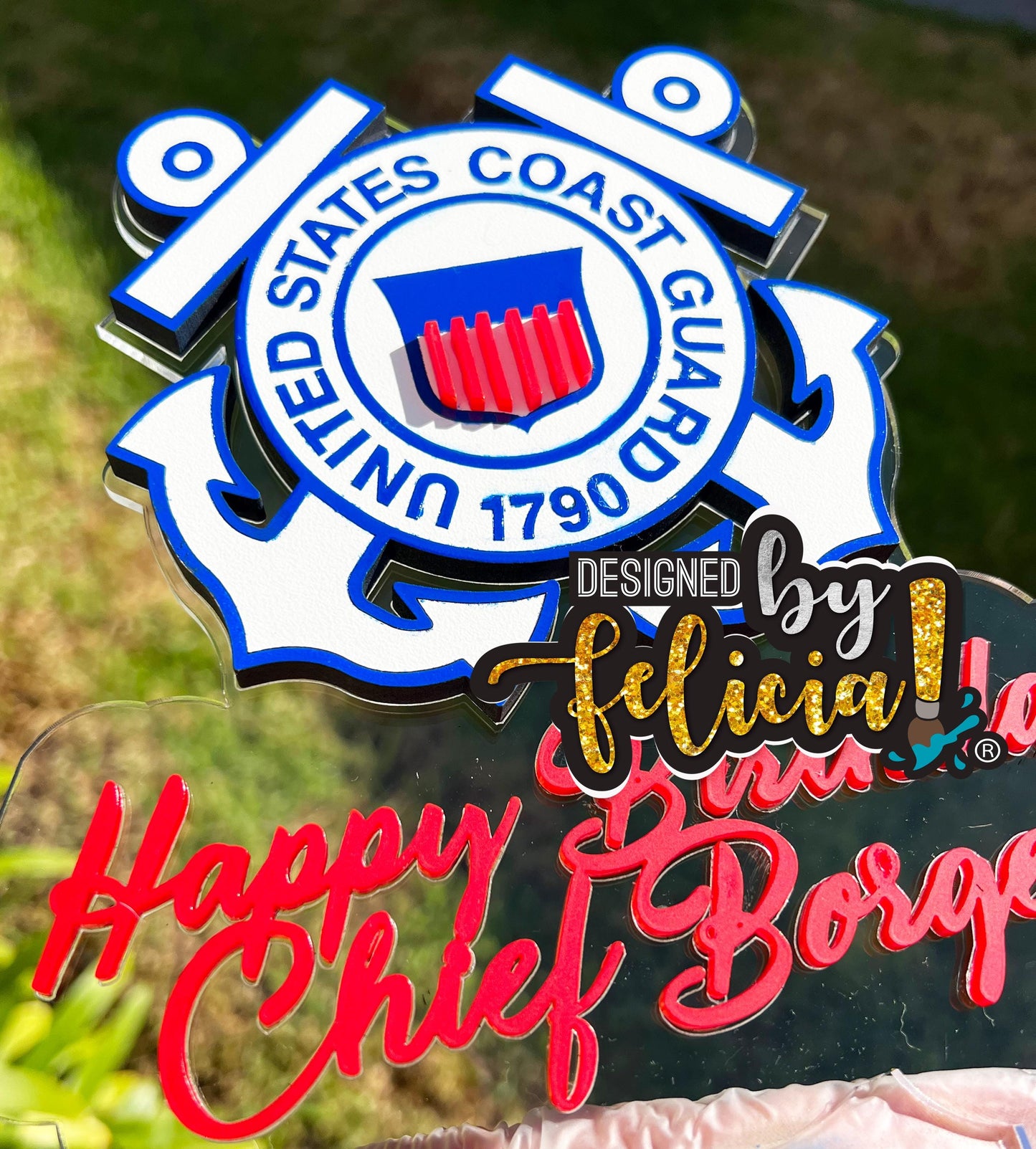 Coast Guard Cake Topper, Coast Guard party supplies, Coast guard theme party, Coast guard party favors, Coast Guard party ideas, Coast guard