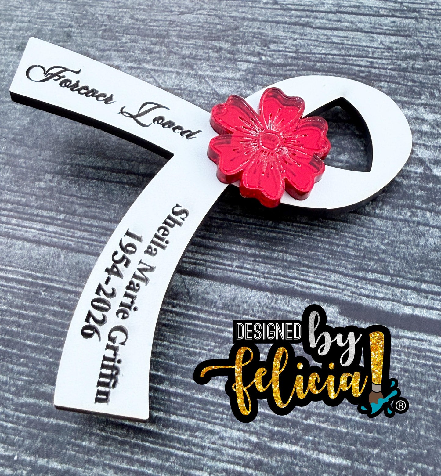 Funeral Ribbon pin, Funeral Favor, Funeral Memorial gift, Memorial ribbon for funerals, Funeral Momento, Custom funeral ribbon, Funeral gift