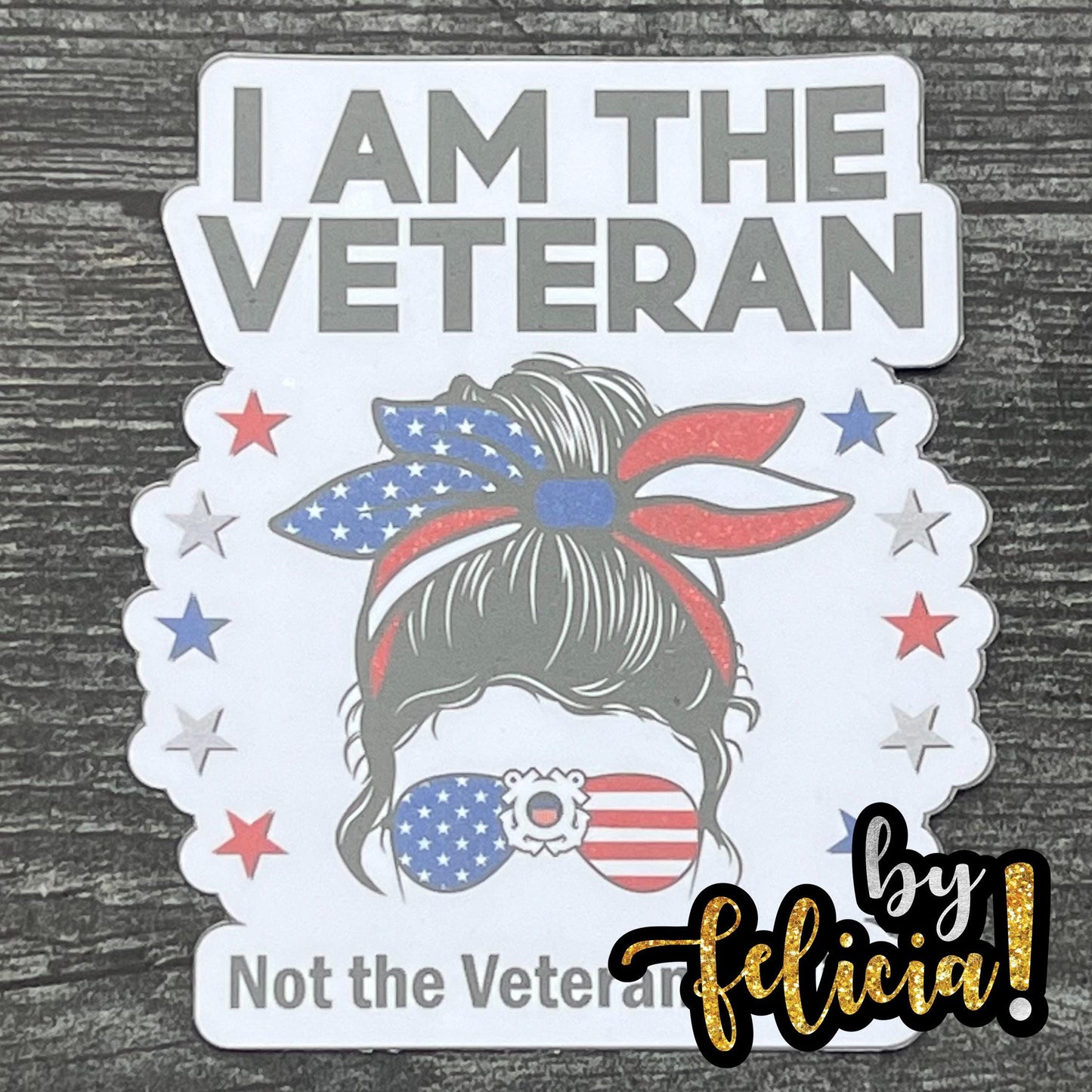 Female Veteran Sticker, Woman Veteran sticker, Female Army veteran, Female Navy veteran, Women Air Force veterans, Female military veterans