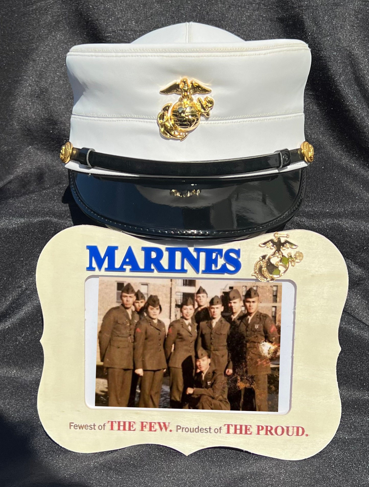 Marines Photo Frame, Marines Photo Album, Marines Corps Gifts, Marine Retirement gift, USMC Gifts, Woman Veteran, USMC License #286-23
