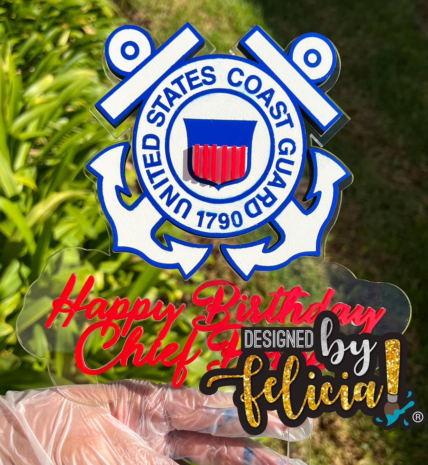 Coast Guard Cake Topper, Coast Guard party supplies, Coast guard theme party, Coast guard party favors, Coast Guard party ideas, Coast guard