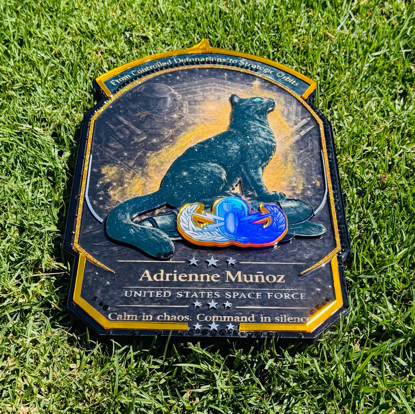Space Force plaque, Space force going away plaque, Space Force retirement, space force gift retirement, Space force going away gifts,