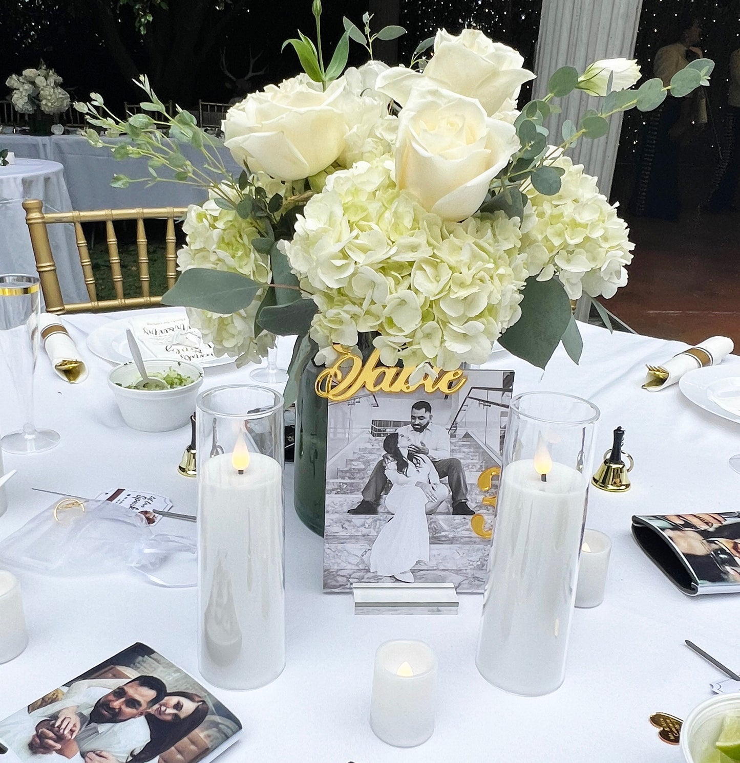 Arched Wedding Table Numbers: Mirrored Acrylic Table Decor