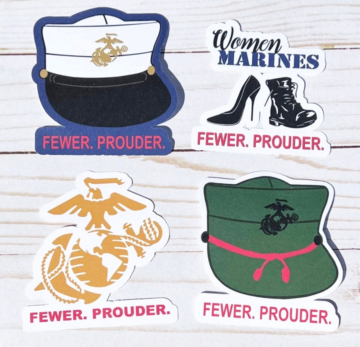 Marine Corps Stickers | USMC Sticker | Women Marine Veteran | Military Stickers | Marine Corps Sticker pack | USMC License #286-23