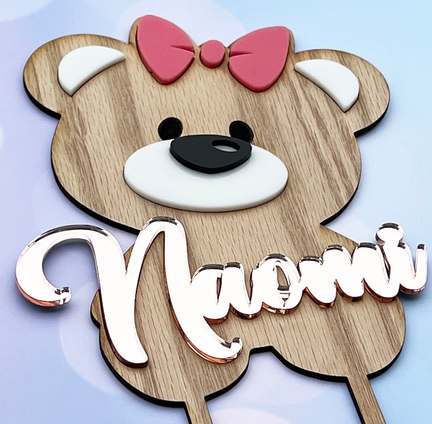 Acrylic cake topper, Custom cake topper, Wooden cake topper, Personalized cake topper, Layered cake topper acrylic, Birthday cake topper